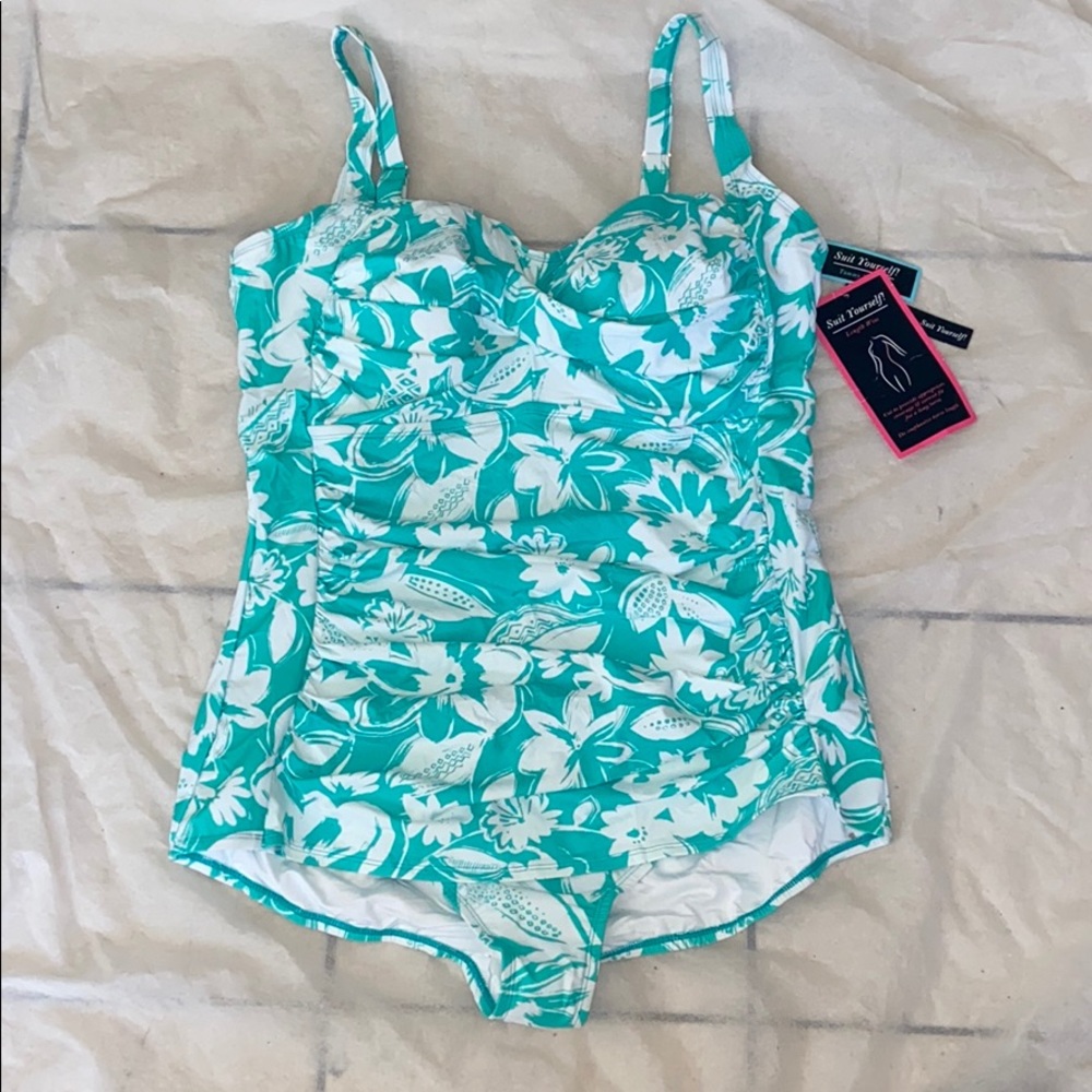 Suit Yourself Plus Size 24 One Piece Bathing Suit